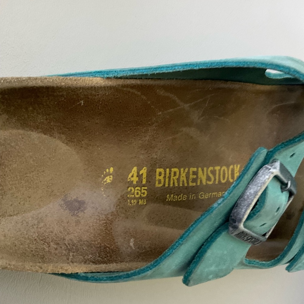 Birkenstock Arizona Teal Sandals - Picture 7 of 11